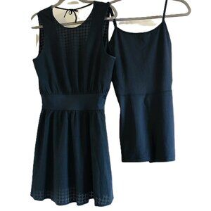 Under Armour Misty Copeland Signature Woven Perforated Dress 2 Pieces Sz M Black